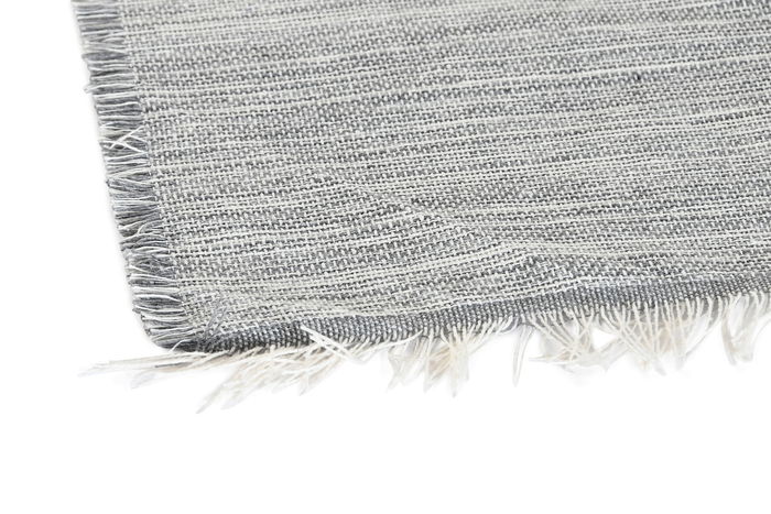 DKD Home Decor Individuales Blanco Gris Poliéster Reciclado Algodón Reciclado 46 x 0.1 x 33 cm (6 Unidades)