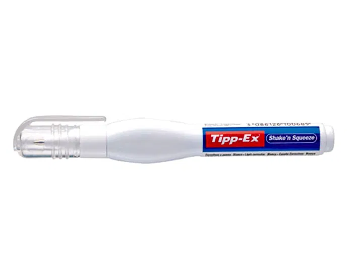 Tipp-ex corrector lapiz shake'n squeeze con punta metalica 8 ml