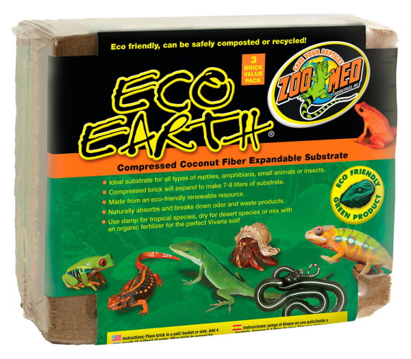 ZooMed ECO EARTH Pack de 3 Ladrillos ZooMed ECO EARTH Pack de 3 Ladrillos