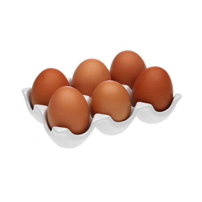 Huevera Versa Cerámica Porcelana 10,5 x 15,5 cm