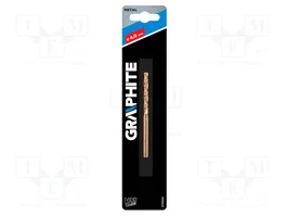 GRAPHITE Broca para metal de 4 mm en acero rápido al cobalto HSS-Co