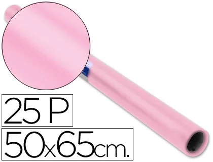 Sadipal Papel Charol Rosa Pálido Rollo 25 Hojas 50x65 cm Gramaje 65 g/m² Sadipal Papel Charol Rosa Pálido Rollo 25 Hojas 50x65 cm Gramaje 65 g/m²