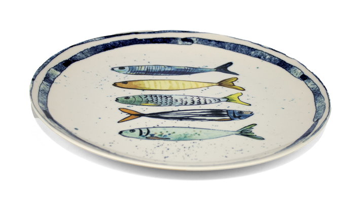 La Mediterrane Plato Postre Mel.Brillo Peixe 20 cm (24 Unidades)