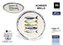 La Mediterrane Plato Postre Mel.Brillo Peixe 20 cm (24 Unidades)