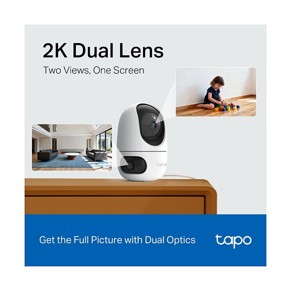 TP-Link Tapo C245D Cámara de Seguridad Dual Lens 2K WiFi