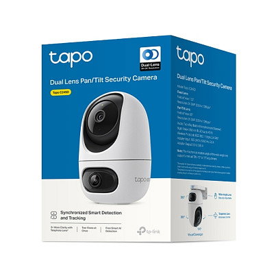 TP-Link Tapo C245D Cámara de Seguridad con Doble Lente, 2K, Pan/Tilt TP-Link Tapo C245D Cámara de Seguridad con Doble Lente, 2K, Pan/Tilt