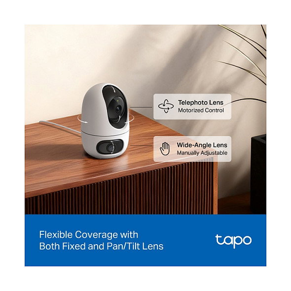 TP-Link Tapo C245D Cámara de Seguridad Dual Lens 2K WiFi