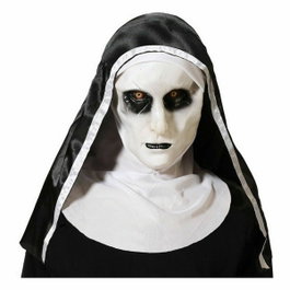Máscara de Monja Terrorífica Halloween PVC para Mujer Adulto