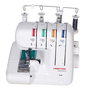 Veritas Máquina de Coser Overlock Remalladora Elastica 3/4 Hilos hasta 1000 Puntadas por Minuto para Tejano Cuero Tela de Abrigo