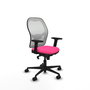 PIQUERAS Y CRESPO Silla de oficina Jorquera Rosa y Blanca