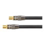 PYTHON® Series Cable de antena TV IEC/Coax, 1m, negro