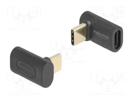 DeLOCK Adaptador USB Type-C™ 40 Gbps PD 3.1 240 W Angular 8K 60 Hz Antracita