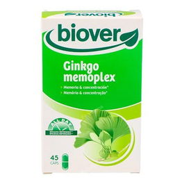 BIOVER Ginkgo Memoplex 45Cap. Memoria y Concentración con Ginkgo, Vitaminas B y C