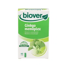 BIOVER Ginkgo Memoplex 45Cap. Memoria y Concentración con Ginkgo, Vitaminas B y C