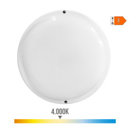 Edm Aplique LED redondo con sensor crepuscular y de movimiento 18W 1820 lm 4000K