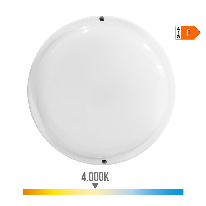Edm Aplique LED redondo con sensor crepuscular y de movimiento 18W 1820 lm 4000K Edm Aplique LED redondo con sensor crepuscular y de movimiento 18W 1820 lm 4000K