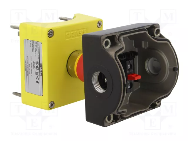 SIEMENS Casete de control SIRIUS ACT 3SU1.5 con botón de cabeza de seta rojo