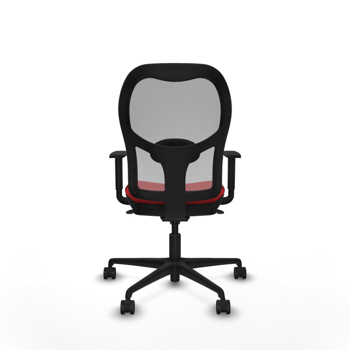 PIQUERAS Y CRESPO Silla de oficina Jorquera con mecanismo Sincro en Rojo y Gris PIQUERAS Y CRESPO Silla de oficina Jorquera con mecanismo Sincro en Rojo y Gris
