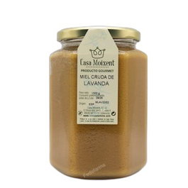 COMO UNA REINA Miel de Lavanda Cruda en Tarro Hexagonal 1000 g