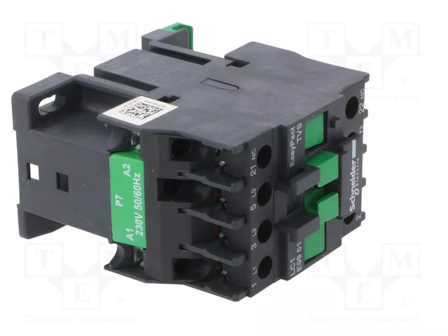 SCHNEIDER ELECTRIC Contactor Easy TeSys 3-polar 9A 230VAC