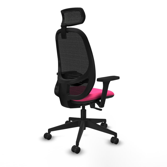 PIQUERAS Y CRESPO Silla de oficina Cilanco Rosa y Negro con mecanismo Sincro PIQUERAS Y CRESPO Silla de oficina Cilanco Rosa y Negro con mecanismo Sincro