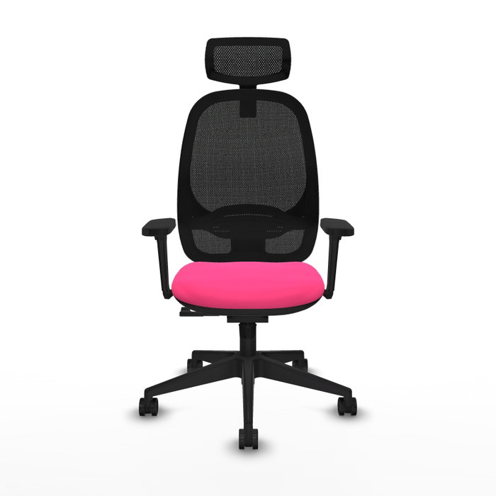 PIQUERAS Y CRESPO Silla de oficina Cilanco Rosa y Negro con mecanismo Sincro PIQUERAS Y CRESPO Silla de oficina Cilanco Rosa y Negro con mecanismo Sincro