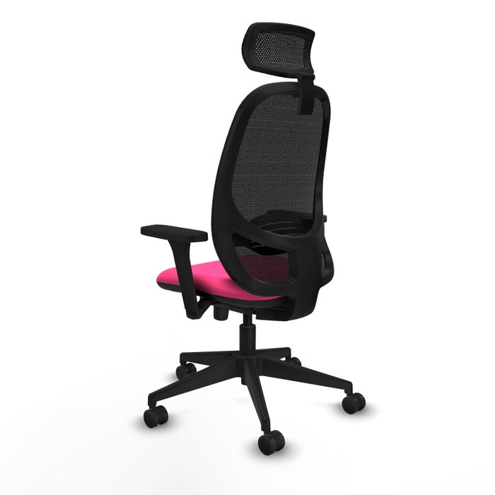 PIQUERAS Y CRESPO Silla de oficina Cilanco Rosa y Negro con mecanismo Sincro PIQUERAS Y CRESPO Silla de oficina Cilanco Rosa y Negro con mecanismo Sincro