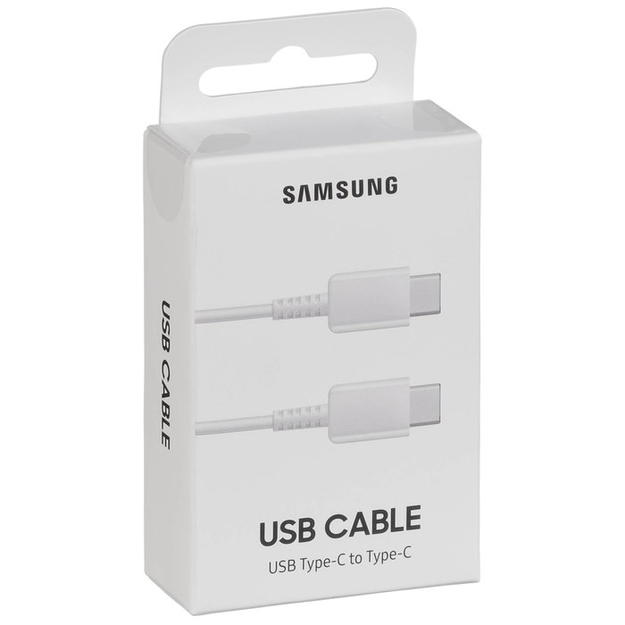 Samsung Cable USB tipo C a tipo C EP-DA705 Blanco 1m