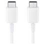 Samsung Cable USB tipo C a tipo C EP-DA705 Blanco 1m