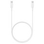 Samsung Cable USB tipo C a tipo C EP-DA705 Blanco 1m