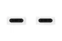 Samsung EP-DA705 Cable USB Tipo-C a Tipo-C Macho a Macho 1 m Blanco
