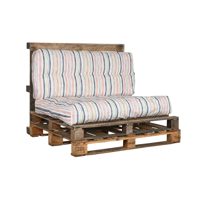 DKD Home Decor Cojin Suelo Terraza Y Jardin Multicolor 80 x 16 x 120 cm Resistente Agua Antimanchas Set 2