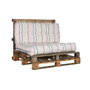 DKD Home Decor Cojin Suelo Terraza Y Jardin Multicolor 80 x 16 x 120 cm Resistente Agua Antimanchas Set 2