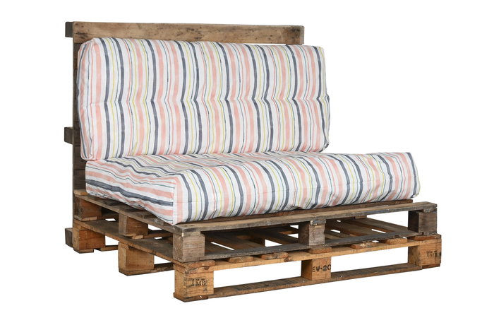 DKD Home Decor Cojin Suelo Terraza Y Jardin Multicolor 80 x 16 x 120 cm Resistente Agua Antimanchas Set 2