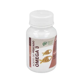 GHF Complemento Alimenticio Omega 3 EPA DHA para el Corazón, 110 Perlas, Aceite de Pescado Azul 18% EPA 12% DHA