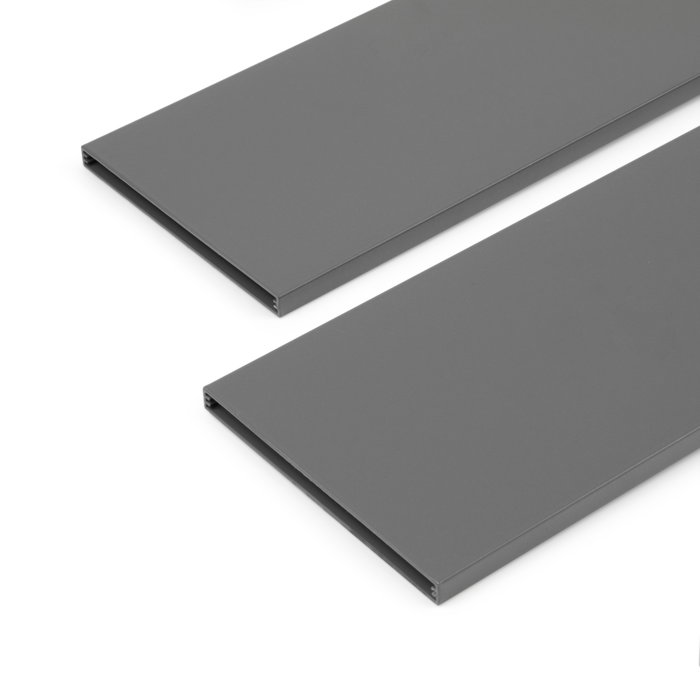 Emuca Kit de accesorios divisores para interior de cajones Vertex-Concept, ancho 600mm, Aluminio y Plástico, Gris antracita