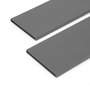 Emuca Kit de accesorios divisores para interior de cajones Vertex-Concept, ancho 600mm, Aluminio y Plástico, Gris antracita