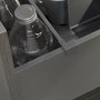 Emuca Kit de accesorios divisores para interior de cajones Vertex-Concept, ancho 600mm, Aluminio y Plástico, Gris antracita