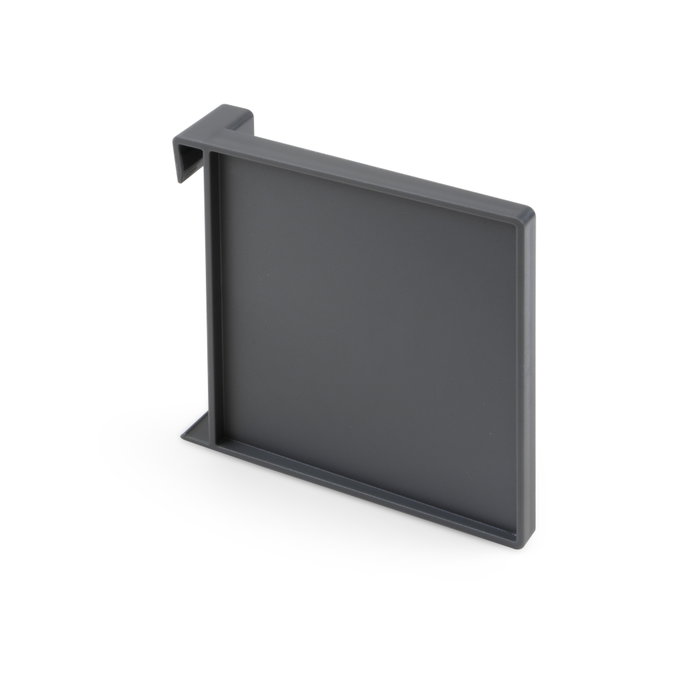Emuca Kit de accesorios divisores para interior de cajones Vertex-Concept, ancho 600mm, Aluminio y Plástico, Gris antracita