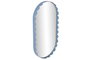 DKD Home Decor Espejo Metal Arcos Rugoso Azul 27x4x51 cm