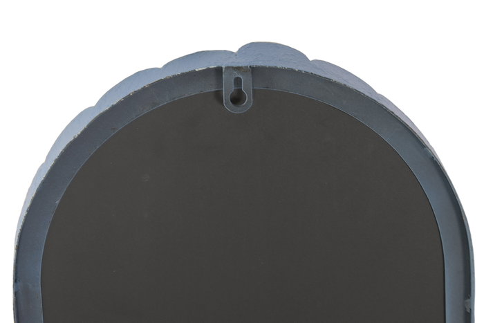 DKD Home Decor Espejo Metal Arcos Rugoso Azul 27x4x51 cm