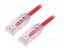 PANDUIT Patch cord Cat 6a U/UTP rojo 0,5m