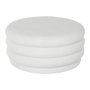 DKD Home Decor Mesa de Centro Poliéster Blanca 79x79x38 cm