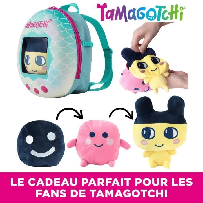 Bandai Mochila y su peluche 3 en 1 - Tamagotchi 90779