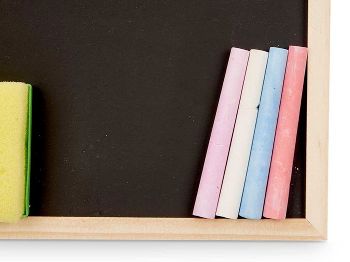 Pincello Pizarra Tiza Borrador 29 cm x 21 cm Madera Negra (Set de 24)