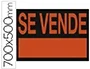 Archivo 2000 Cartel Plástico Archivo 2000 Se Vende Rojo Fluorescente 700x500 mm