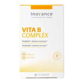 INOVANCE Vita B Complex 30 Cápsulas - Vitalidad y Sistema Nervioso, Apto Veganos
