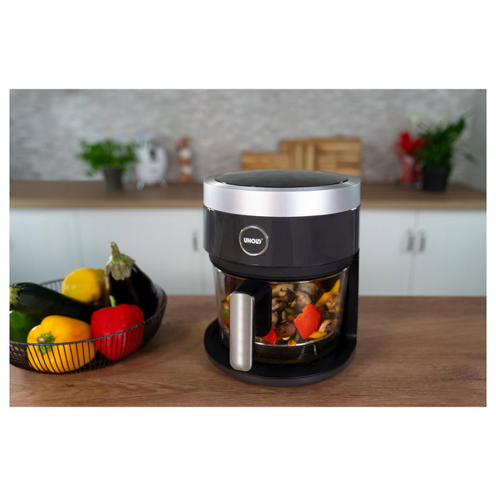 UNOLD 58695 Freidora de Aire Caliente de Cristal