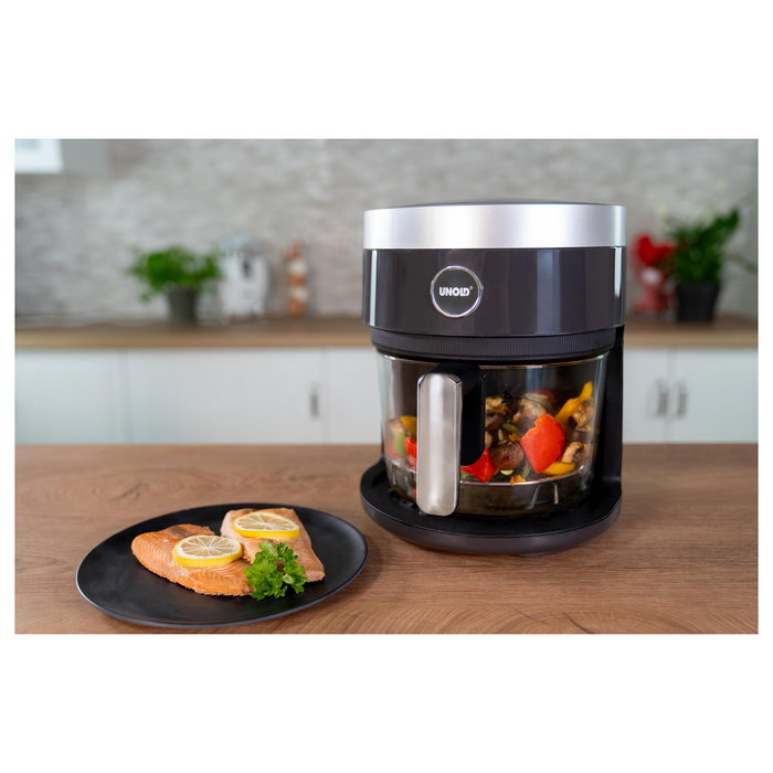 UNOLD 58695 Freidora de Aire Caliente de Cristal