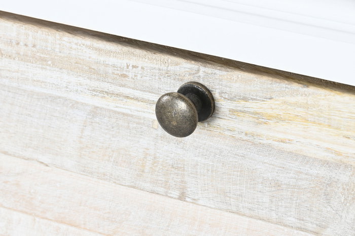 DKD Home Decor Comoda Romantico 6 Cajones Blanco Natural 150x40x100 cm DKD Home Decor Comoda Romantico 6 Cajones Blanco Natural 150x40x100 cm